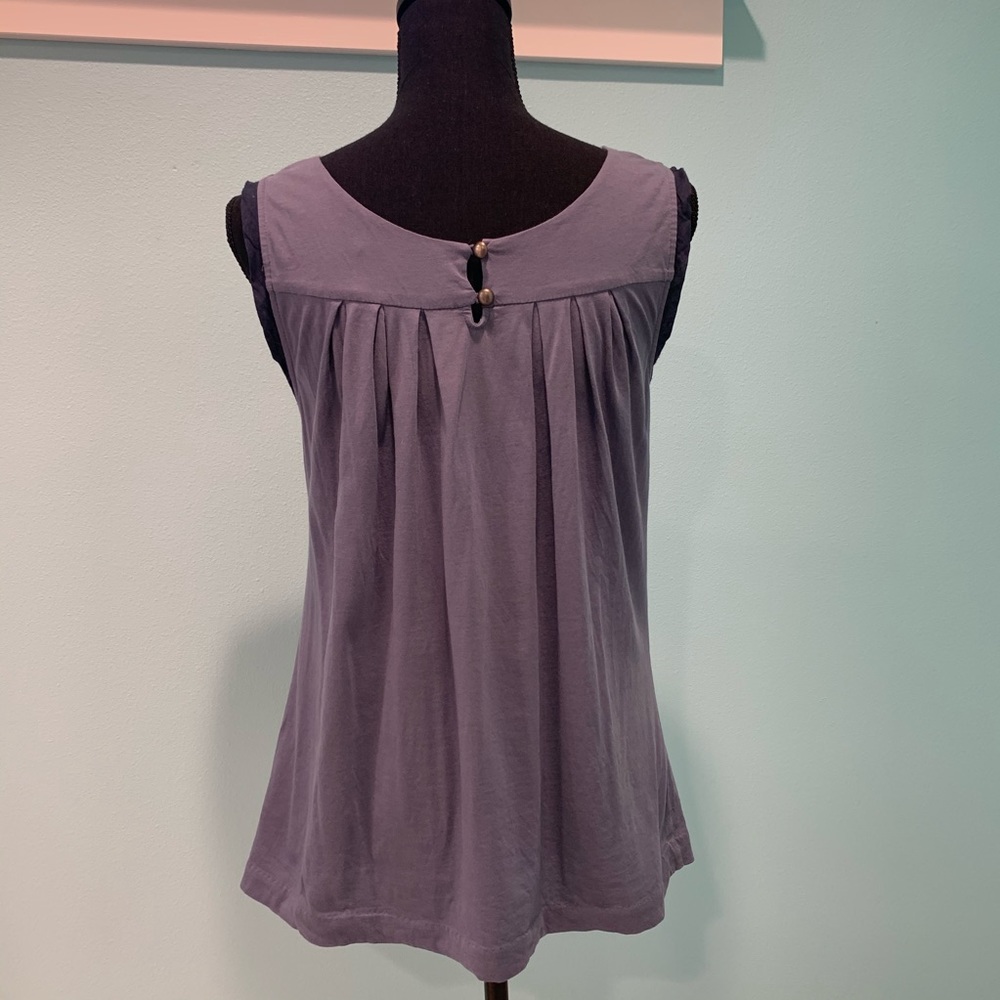 🐳 4 for $12 Anthropologie Deletta embellished tank M - Picture 3 of 3